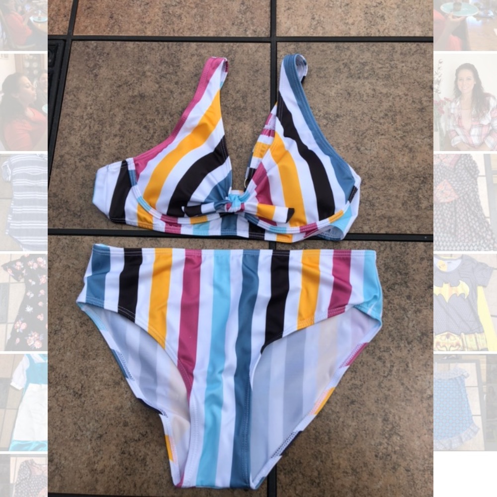 Two piece swim wear bikini